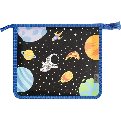 Папка для тетрадей  Space time, А5, молния,  пластик, ПТ-713