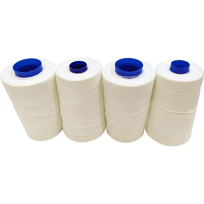 Нить прошивная лавсановая ЛШ 170 белая (1000 метров), 4шт./упак