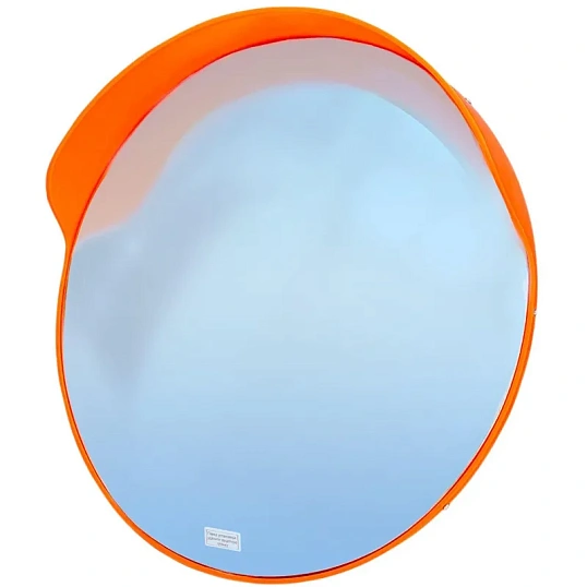 Зеркало дорожное сферическое светоотражающее Turbosky 1000 мм с козырьком