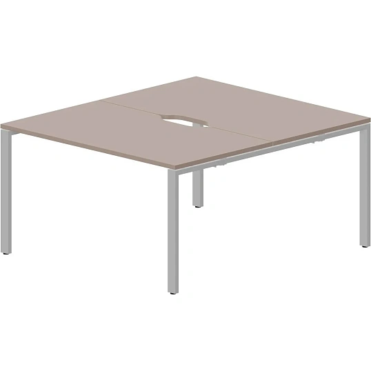 Стол составной STRIKE 2раб.м 2эр.в. 1380х1566 STN2TV148TRAL Тортора,оп.Алюм