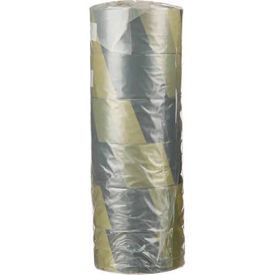 Лента оградительная желто-черная 50мм х250м, 6шт/уп