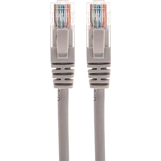 Патч-корд REXANT U/UTP, CAT 5e, 26AWG, LSZH, серый, 0,3м (02-0100-03)