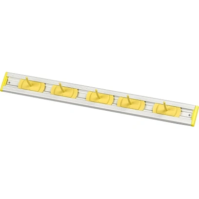 Консоль анод.алюм.,набор: 5 цвет.крючков+цвет.заглушки, 500мм, жёл