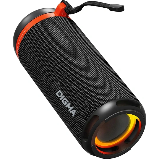Портативная акустика Digma D-PS1521 черный 16W 2.0 BT 10м 1800mAh (PS1521B)