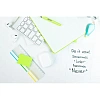 Клейкие закладки пласт. 3цв.по 10л. 37ммх50 Attache Selection + линейка 12с