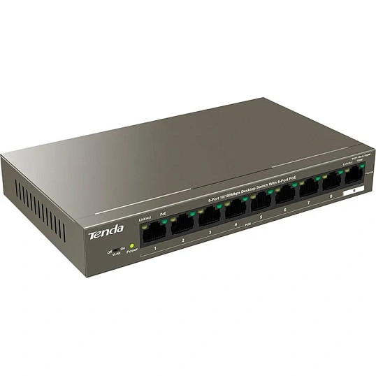 Коммутатор Tenda TEF1109P-8-102W 8 портов PoE+ (92W)