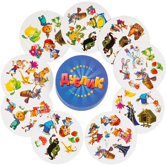 Настольная игра Дублик-мини 'Сказки' (30 карточек), 53421