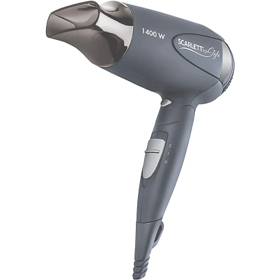 Фен SCARLETT SC-074, 1400Вт, серый