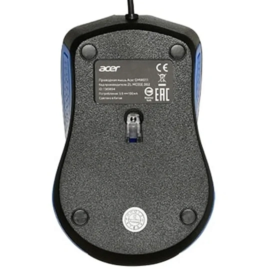 Мышь компьютерная Acer OMW011, черный/синий