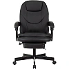 Кресло VB_EChair 668 PU P черный эко.кожа подст.для ног