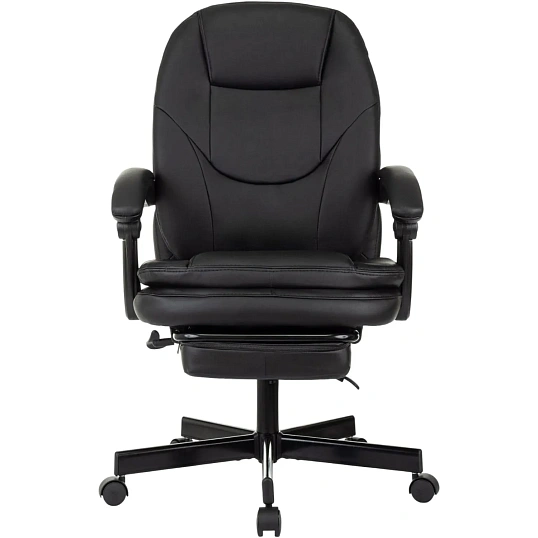 Кресло VB_EChair 668 PU P черный эко.кожа подст.для ног