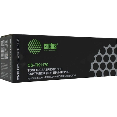 Картридж совместимый Cactus CS-TK-1170 , 7,2K с чипом , черный