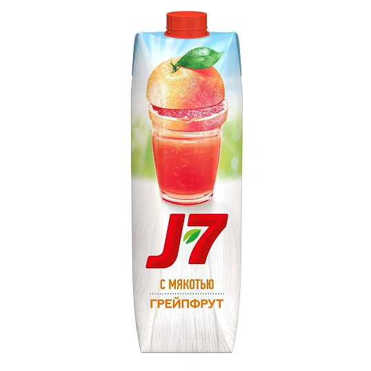 Нектар J7 Грейпфрут с мякотью, 0,97л