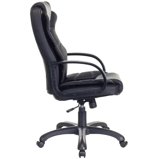 Кресло VB_Бюрократ для руковод CH-839 черный Leather Black эко.кожа пластик