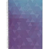 Тетрадь общая Attache Cristal,120л,клет,А4,спир,обл.мел.карт
