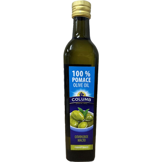 Масло COLUMB оливковое раф. высшего качества Pomace Oil, стекло, 500 мл