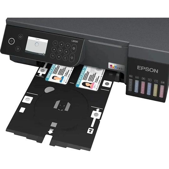 МФУ струйный Epson EcoTank L8100 (C11CK94402/C11CK94503), A4/WiFi/черный