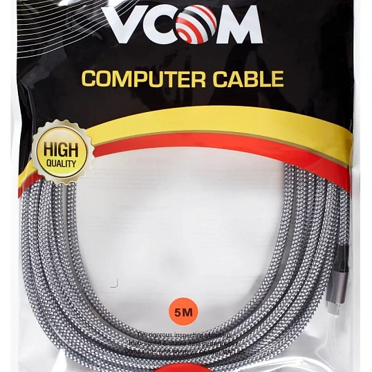Кабель VR USB3.2 Gen1 CM/CM 5GBs для Oculus 5м, VCOM (CU414M-5.0)