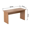 Стол письменный Комус Мебель Easy One 22-22 (1400x730x740) орех new