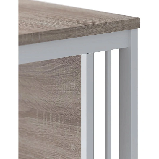 Стол Комус Мебель К-Loft 241S014 1180х670х752 дуб сонома темн/белый