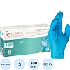 Перчатки нитрил., TG 3.5гр., н/с, н/о, (S) голубые 50 пар/уп