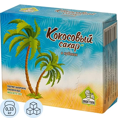 Сахар кусковой Дядя Тула с кокосовой водой, 330г