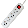 Сетевой фильтр PROGIX SF4PW10 4р/10м белый, 3х0,75мм, 10А/2000Вт