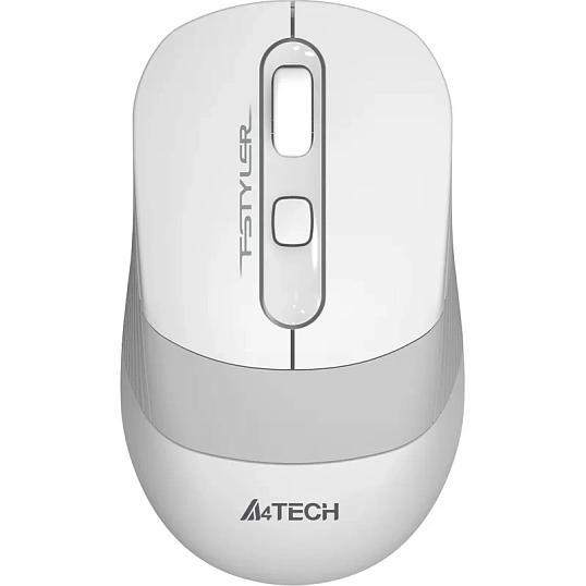 Мышь компьютерная A4Tech Fstyler(FG10S WHITE)бел/сер/2000dpi/беспроводн/4кн