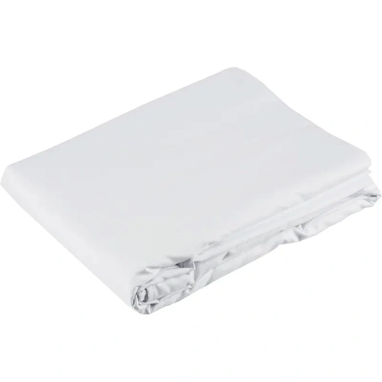 Постельное белье 1,5сп поплин 110гр/м2 белый (нав.50х70-1шт)