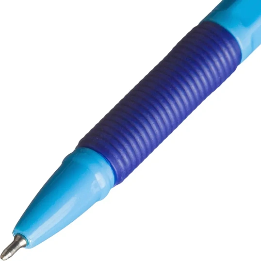 Ручка шариковая неавтомат. Attache Velex X 0,5мм синяя манж, гол.корп