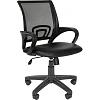 Кресло ТП 304 экокожа/сетка,черный,пластик