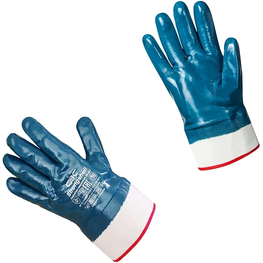 Перчатки защитные STRONGSHELL арт.28-401 полное нитрилов.покрытие крага р10