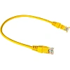 Патч-корд TWT TWT-45-45-0.3-YL UTP кат.5e, 0.3 м, желтый