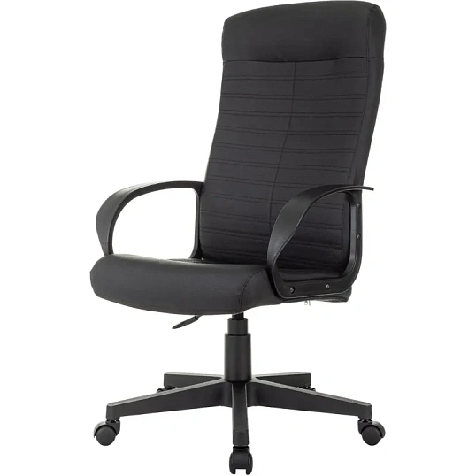 Кресло VB_EChair 659LT PU черный эко.кожа крестов. пластик