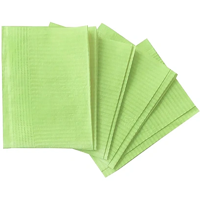 Салфетка Салфетки ламинир, 33x45см, зеленые 500 шт/уп, бумага + п/э