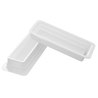 Ванночка для многоканальных дозаторов 60 мл, белая, п/с, 5шт/уп 12006102