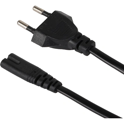 Кабель для аудио-видео IEC-320-C7, 2-pin 1,8m ,черный, iOpen<ACE023-1.8M