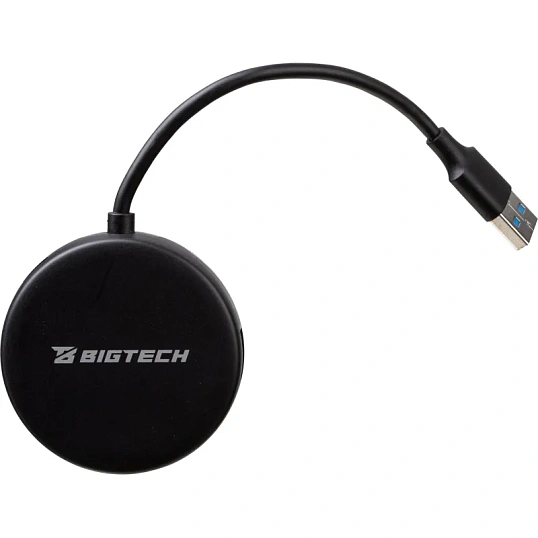 Разветвитель USB  HS004 USB 3.0x4/черный