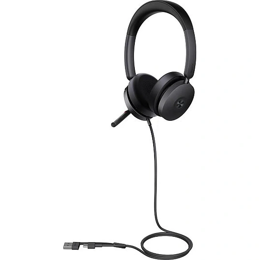 Гарнитура Yealink UH48 Dual UC USB-C/A,провод,HD,шумоподав ANC,LED,USB-C/A