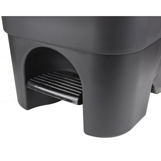 Контейнер-бак мусорный IDEA 60л с педалью на колесах синяя крышка