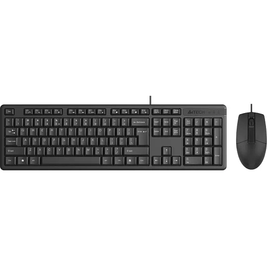 Набор клавиатура+мышь A4Tech KR-3330 клав:черный мышь:черный USB