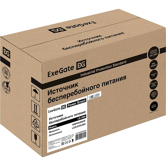 ИБП ExeGate Power Smart LB-1000.LCD.AVR.2SH (EX299506RUS)