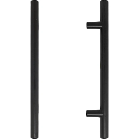 Ручка УЗК_скоба меб.StahlBuro A8925-128 (16645) BL матовый черный 2шт/уп