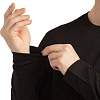 Футболка  Ф02 (160 г.) с длинным рукавом чрн.(S)