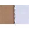Тетрадь общая, BS, А5, 80л., клетка, спираль. Flora, инжир N4184