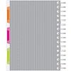 Тетрадь 140л,кл,А5,SPIRAL BOOK Серый,евроспир,обл.пласт,раздел.84109
