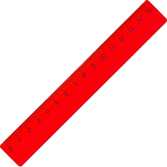 Линейка 15см Attache Economy пластик цвет прозр ассорти (крас,син,зел,оран)