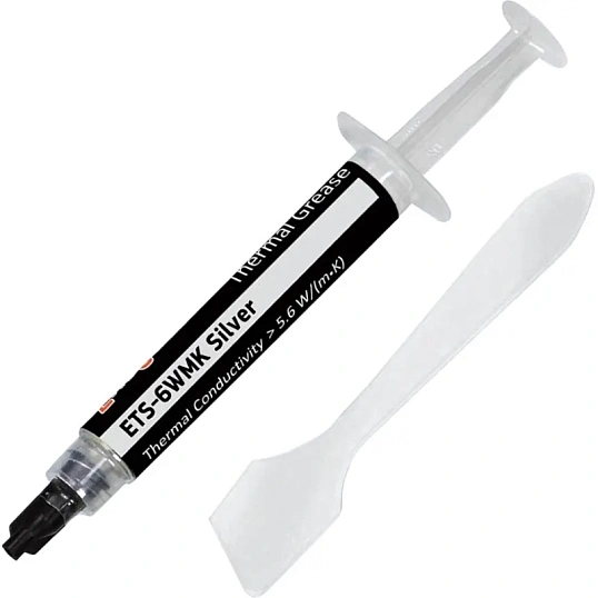 Термопаста ExeGate ETS-6WMK Silver 4г, шприц с лопаткой (EX282347RUS)