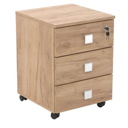 Тумба выкатная Easy LT Оптима 400x420x530 3 ящ. Дуб крафт золотой