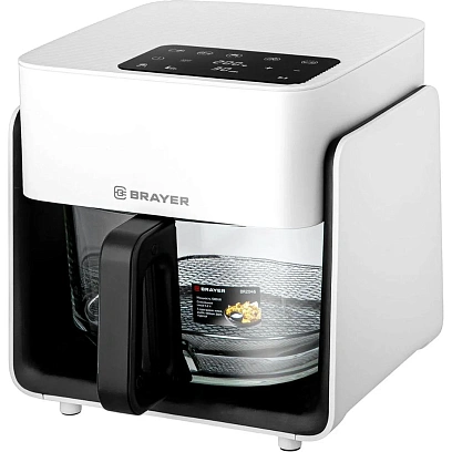 Аэрогриль BRAYER 2046BR,1050Вт,4,2л, t. 200С,съем реш,тайм,LCD-дисп,8 прогр